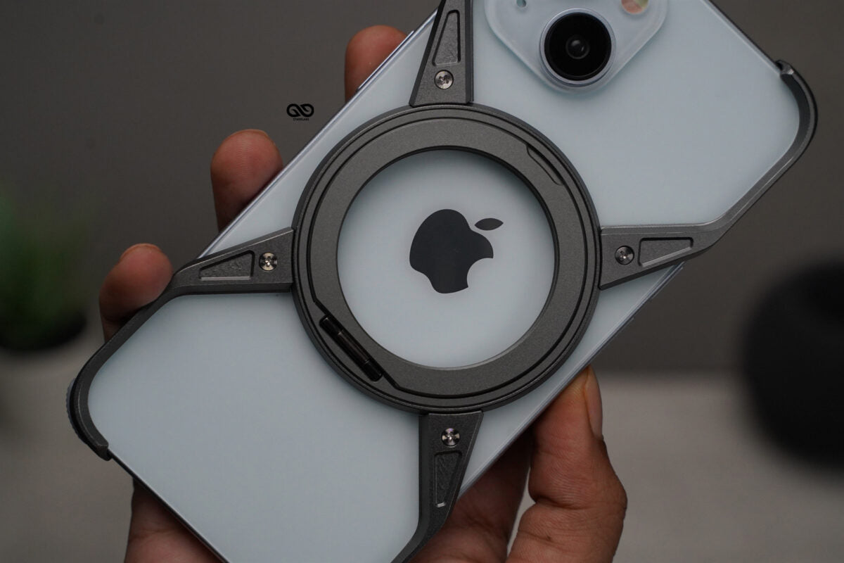 Titanium Armored Bumper with Kickstand Feature For All iPhone