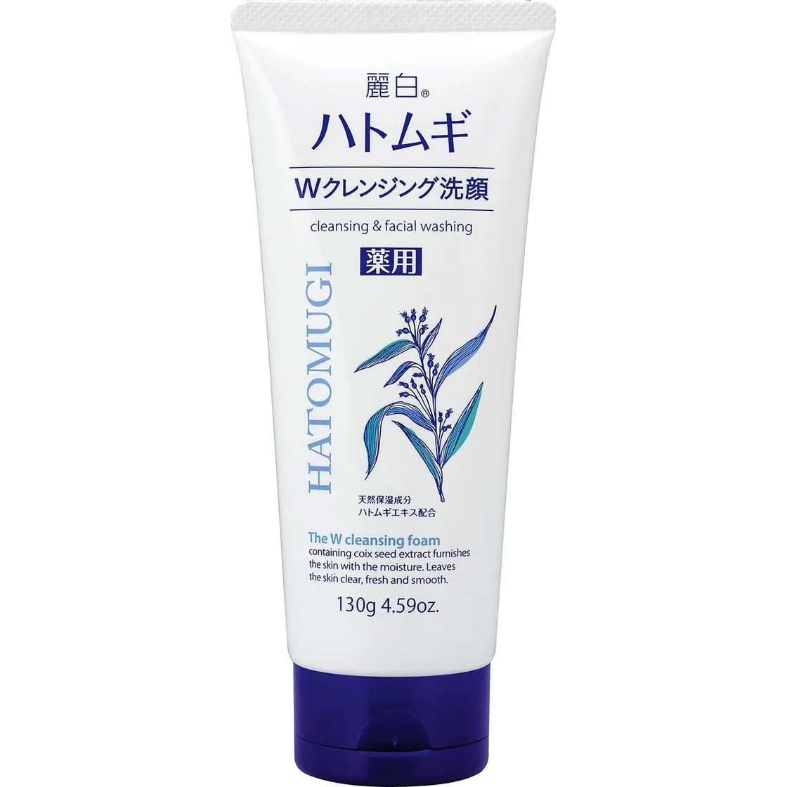 Japanese Reihaku Hatomugi Face Wash The W Cleansing Foam 130g