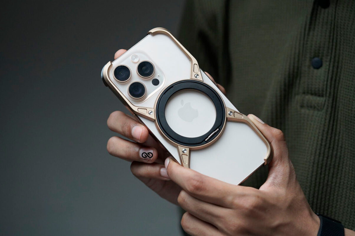 Titanium Armored Bumper with Kickstand Feature For All iPhone