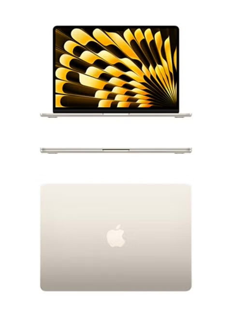 Apple 2025 MacBook Air (13-inch, Apple M4 chip with 10-core CPU and 8-core GPU, 16GB Unified Memory, 256GB) - Starlight