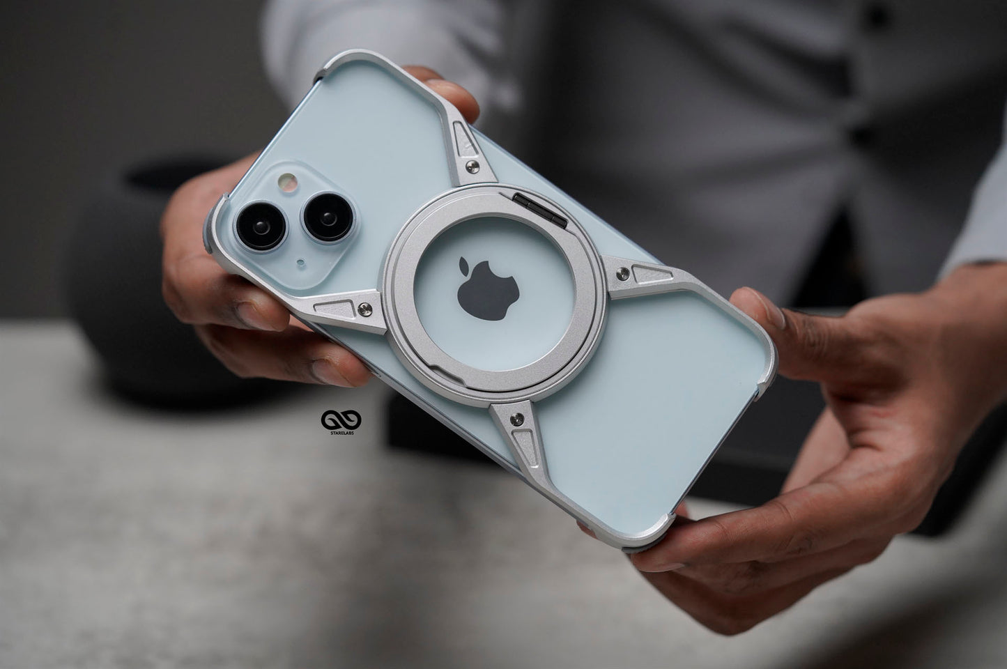 Titanium Armored Bumper with Kickstand Feature For All iPhone