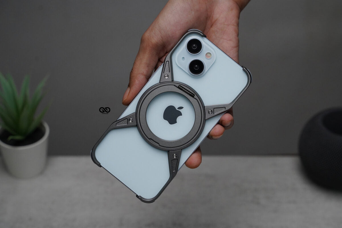 Titanium Armored Bumper with Kickstand Feature For All iPhone